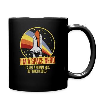 Navette spatiale drôle rétro astronome nerd de l'espace - Mug uni - noir - Droite