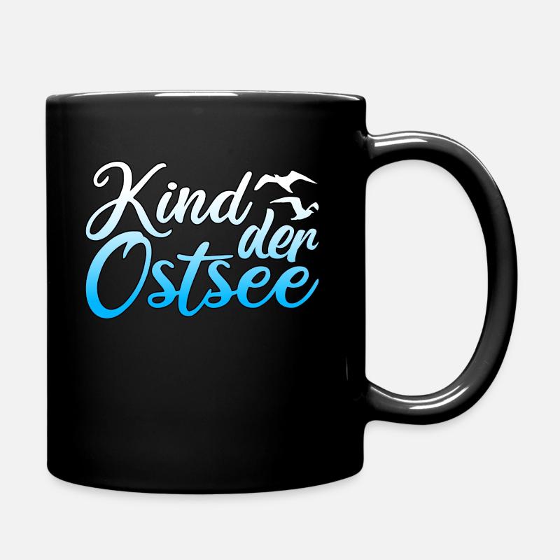 Ostsee Heimat Ostseeurlaub Ostseestrand Geschenk - Tasse einfarbig - Schwarz