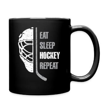 Mangez le hockey de sommeil répétez le cadeau de Noël Kid Ad Teen - Mug uni - noir - Droite