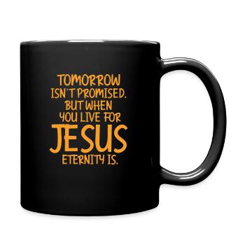 Jesus - Tasse einfarbig - Schwarz - Rechts