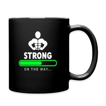 Fitness - Tasse einfarbig - Schwarz - Rechts
