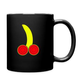 Banana Penis Thick - Full Colour Mug - black - Right