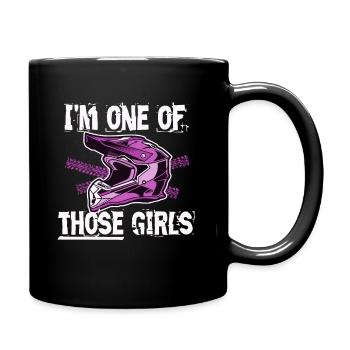 Motorcross women gift - Full Colour Mug - black - Right