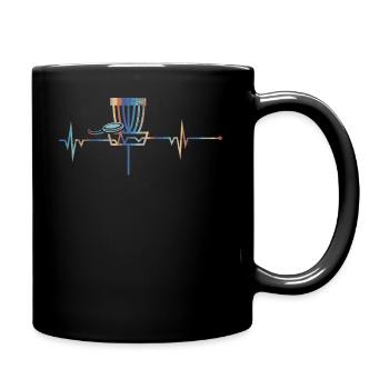 Love Disc Golf Vintage Style Golf Gift Idea print - Mug uni - noir - Droite