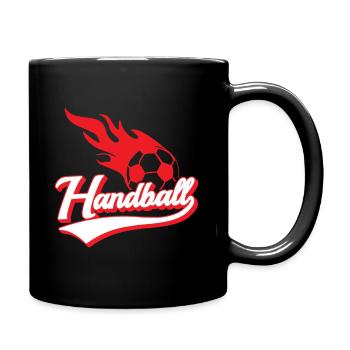 Handball - conception de handball - Mug uni - noir - Droite