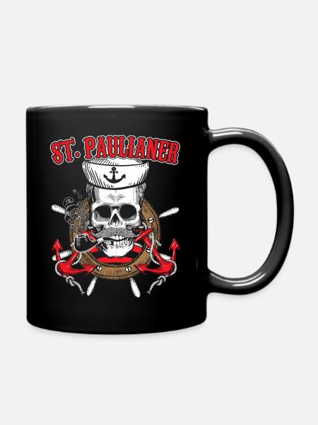 Paulianer Hamburg Sankt Pauli Fan St. Pauli - Tasse einfarbig - Schwarz