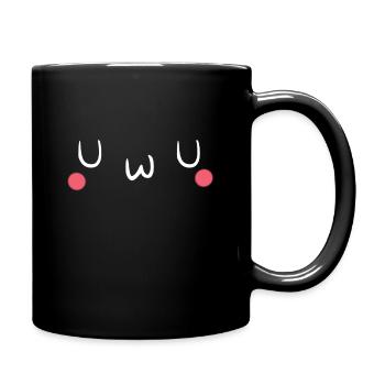 U w U - Smile Anime Japan - Full Colour Mug - black - Right