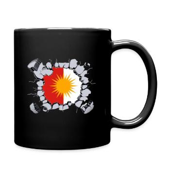 Drapeau Ezidxan à l'intérieur. - Mug uni - noir - Droite