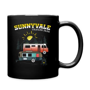 Funny design Trailer Park Sunnyvale Lovers design - Full Colour Mug - black - Right