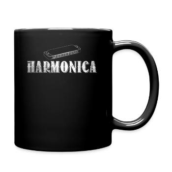 Harmonica player gift shirt - Full Colour Mug - black - Right