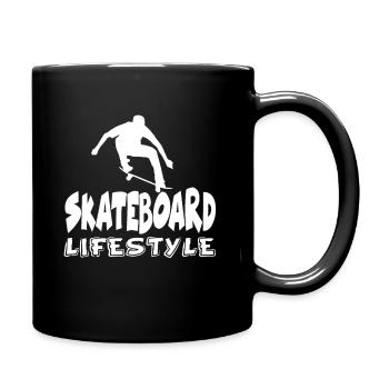 Skateboard kids - Full Colour Mug - black - Right