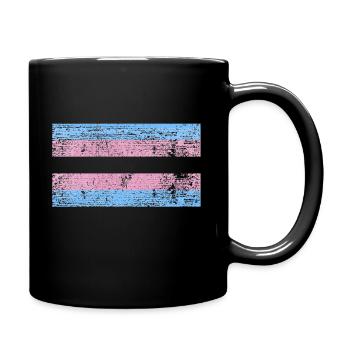 Transgender Flagge Trans Flag Pride - Tasse einfarbig - Schwarz - Rechts