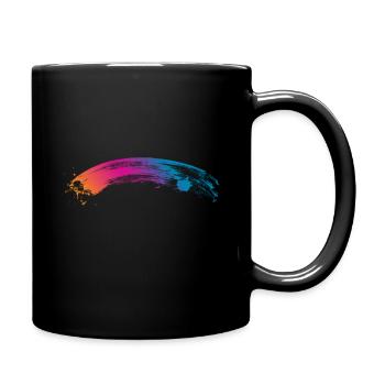 Rainbow Brush Painter - Tasse einfarbig - Schwarz - Rechts