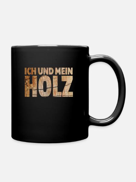 Tischler, Schreiner und Holz Handwerk Shirt - Tasse einfarbig - Schwarz