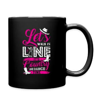 Country Line Dance Time - Full Colour Mug - black - Right