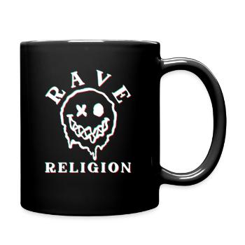 Raver Religion - Tasse einfarbig - Schwarz - Rechts