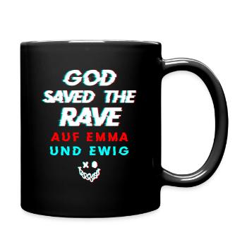 Raver - Tasse einfarbig - Schwarz - Rechts