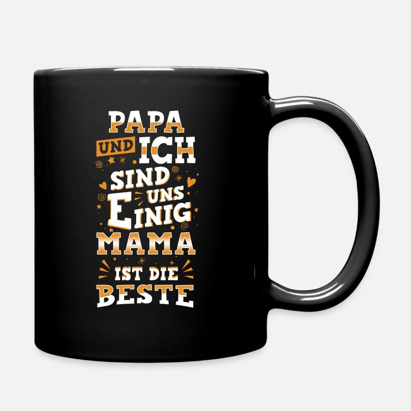 Beste Mama - Tasse einfarbig - Schwarz