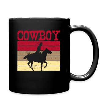 cowboy - Full Colour Mug - black - Right