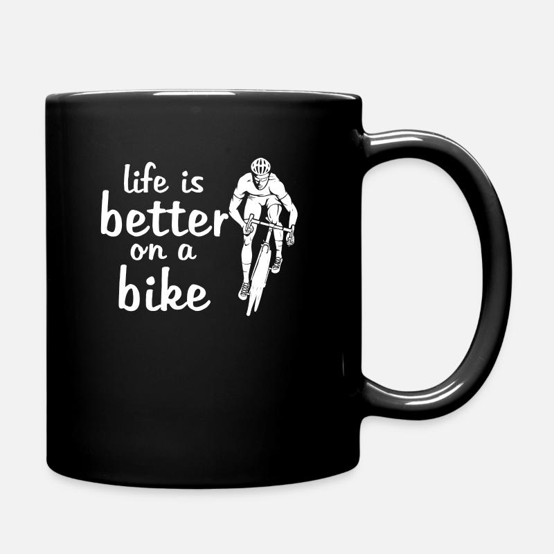 Life Is Better On A Bike - Tasse einfarbig - Schwarz