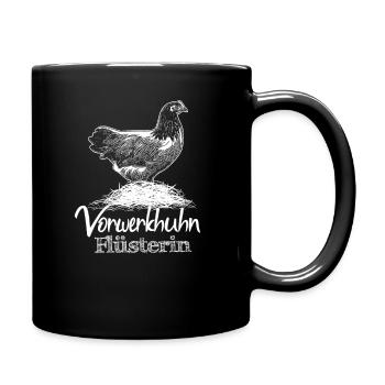 Vorwerkhuhn Flüsterin Hühner - Tasse einfarbig - Schwarz - Rechts