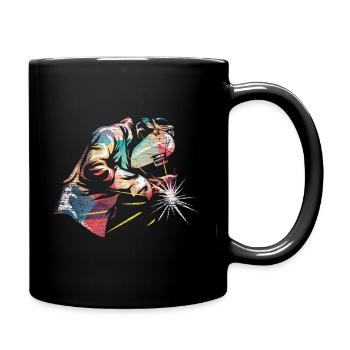 Welder welding profession - Full Colour Mug - black - Right