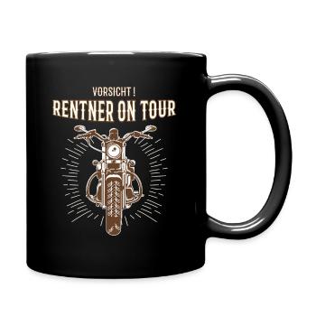 Pensionnés en tournée cadeau moto - Mug uni - noir - Droite