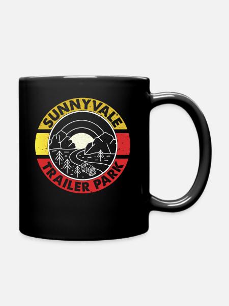 Funny design Trailer Park Sunnyvale Lovers design - Full Colour Mug - black