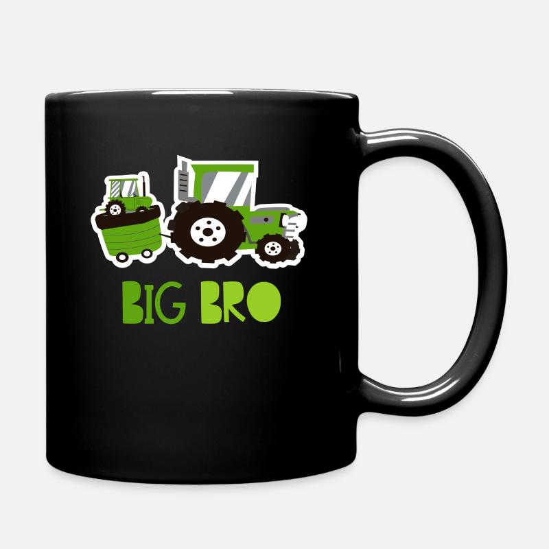 Kinder Grosser Bruder Traktor Shirt 2021 - Tasse einfarbig - Schwarz