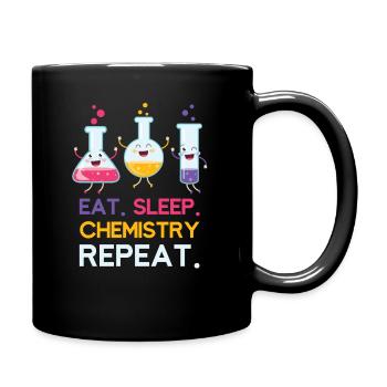 Chemistry chemicals - Full Colour Mug - black - Right