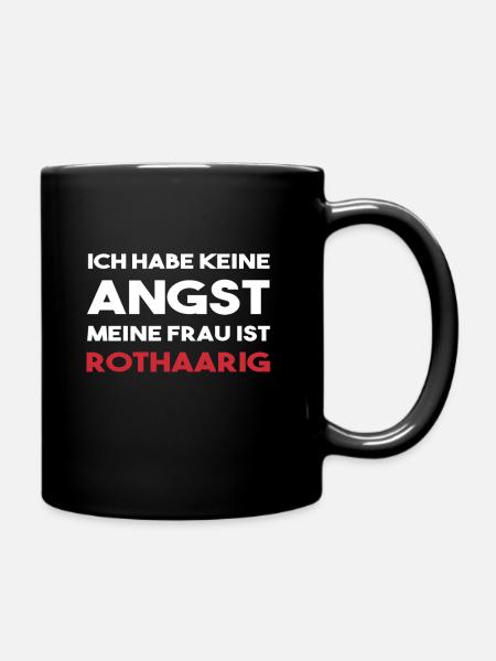 Rote Haare Rothaarig Ginger Witze Ehefrau Geschenk - Tasse einfarbig - Schwarz