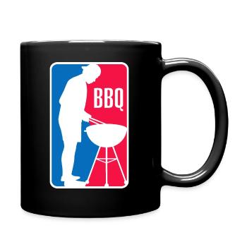 BBQ League League Grilling Barbecue Grill Griller Gri - Full Colour Mug - black - Right