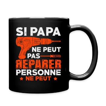 papa bricoleur,cadeau pour papa - Mug uni - noir - Droite