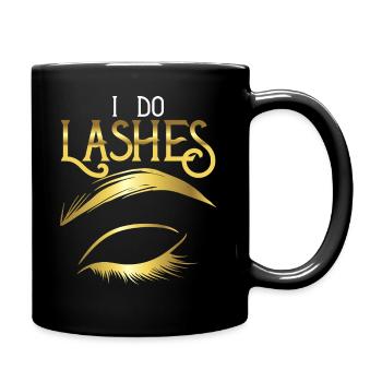 Lash Lover I Do Lashes Make Up Artist Gift Design - Mug uni - noir - Droite