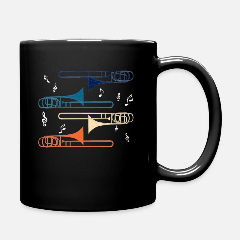 Trombone trombone musique folk cadeau - Mug uni - noir