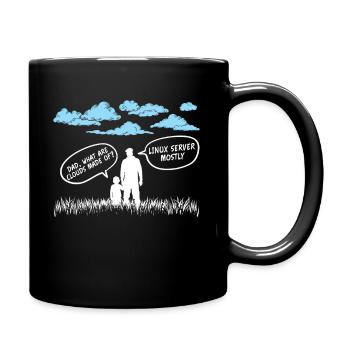 Codeur de serveur Cloud Linux - Mug uni - noir - Droite