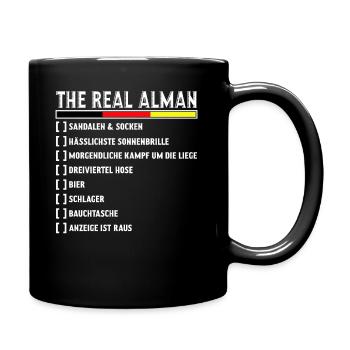 Alman Meme - Tasse einfarbig - Schwarz - Rechts