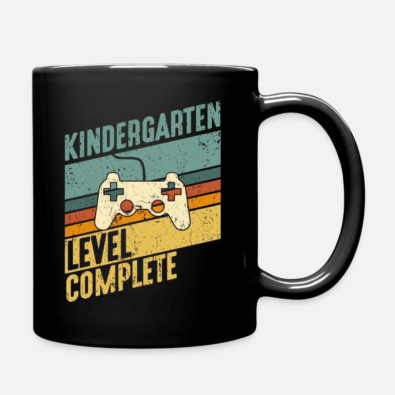 Kindergarten Level Complete Einschulung Schulkind - Tasse einfarbig - Schwarz