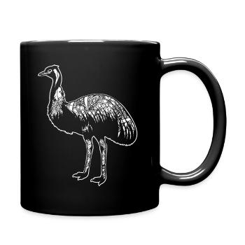 Emu Emu Floral Pattern - Full Colour Mug - black - Right