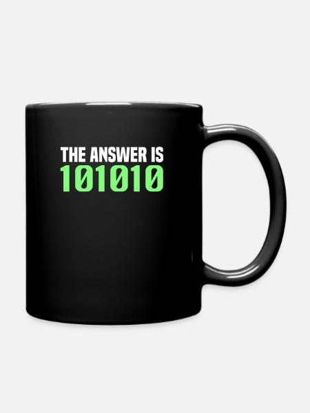 La réponse est 42 Life L'univers et tout - Mug uni - noir