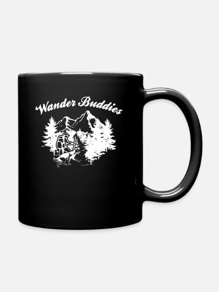 Wander Buddies - Tasse einfarbig - Schwarz