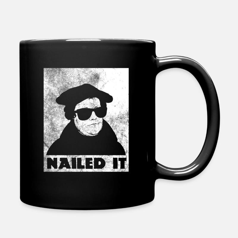 Genagelt Martin Luther Shirt protestantische Geschenkidee - Tasse einfarbig - Schwarz