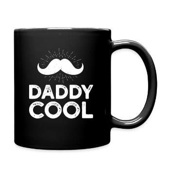 Black Fathers day Dad - Tasse einfarbig - Schwarz - Rechts