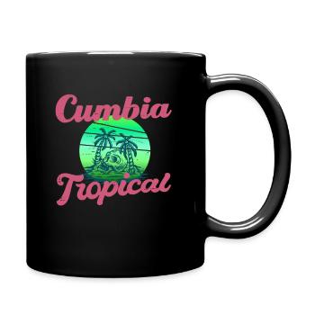 Cumbia Tropical Slim Fit Produkt - Tasse einfarbig - Schwarz - Rechts