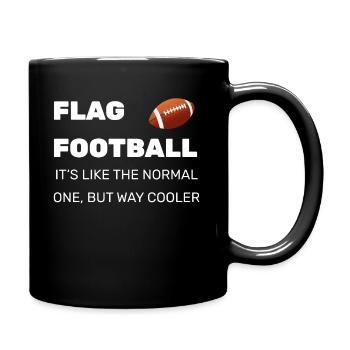 Cadeau de football de drapeau - Mug uni - noir - Droite