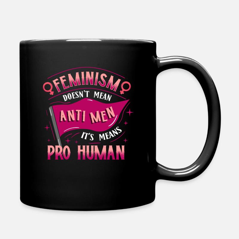 Feminist - Tasse einfarbig - Schwarz