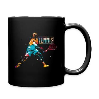 Tennis sport - Full Colour Mug - black - Right