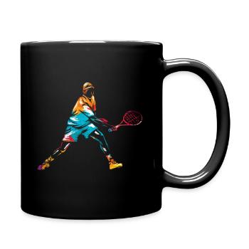 Tennis sport - Full Colour Mug - black - Right