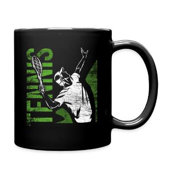 Tennis sport - Full Colour Mug - black - Right
