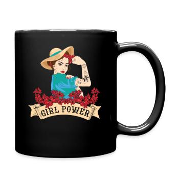 Les femmes et le pouvoir de la fille - Mug uni - noir - Droite